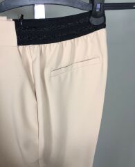 MODİVA BELİ BANT LASTİKLİ MUHTEŞEM PANTOLON BEJ 019