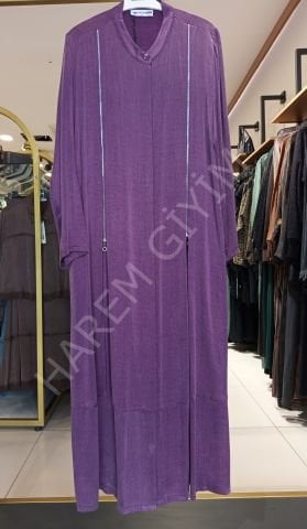 ALMARWAH İKİ YANI FERMUARLI UZUN KAP