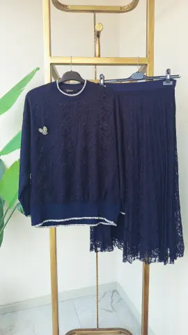 QMASH DANTELLİ ETEKLİ TAKIM